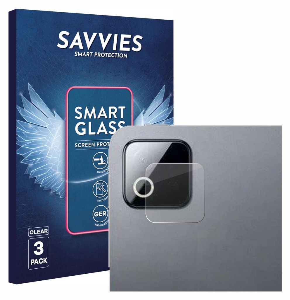 3x Savvies Schutzglas Folie für Xiaomi Pad 8 Pro (NUR Produktbild 