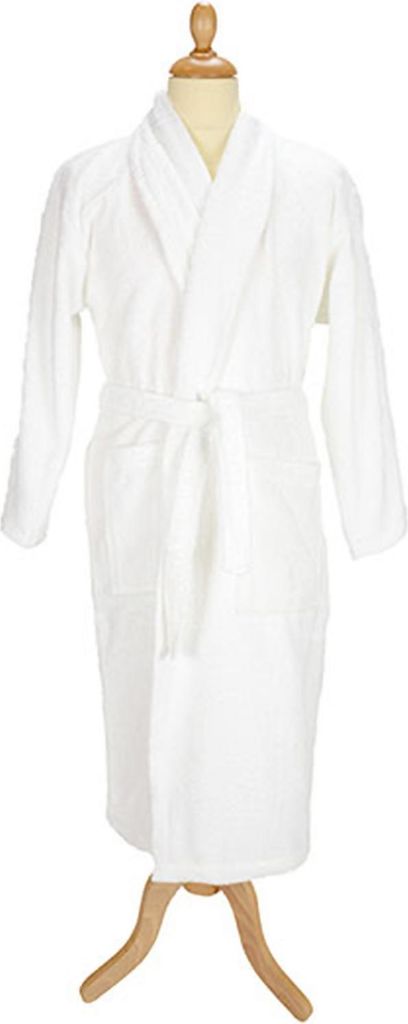 A&R 025.50 | Herren Bademantel mit Schalkragen / - Farbe: White - Größe: XXL