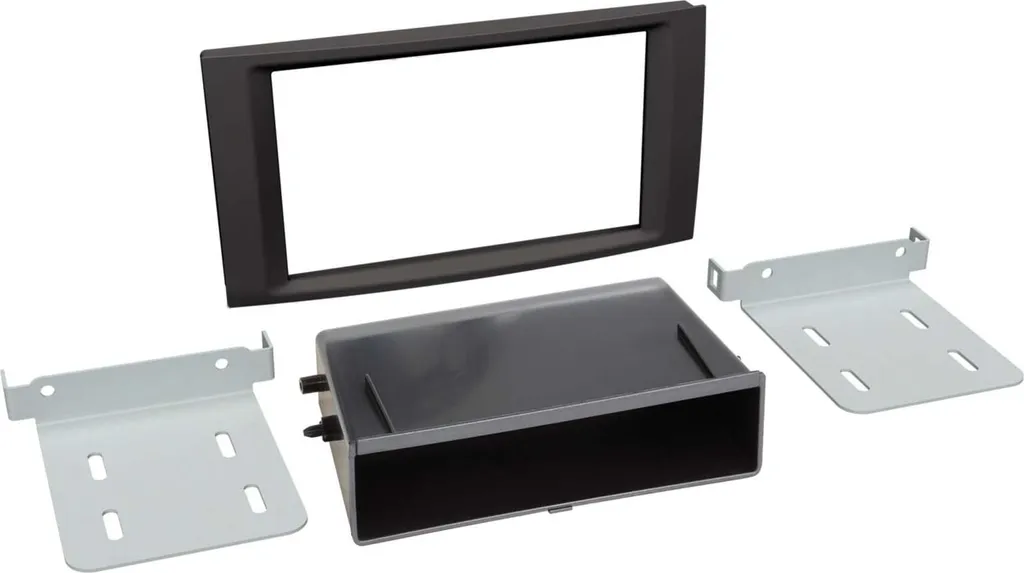 Cadre de Montage Autoradio 2-DIN avec Casier pour VW T5 et Touareg