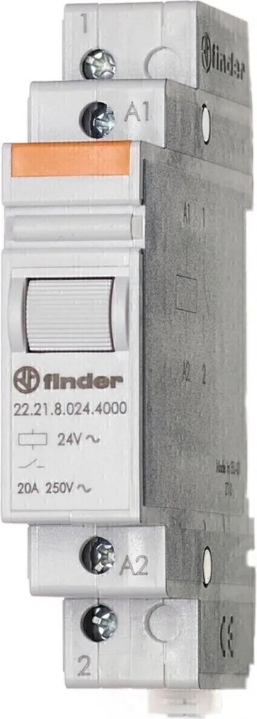 Offerta Relè Finder 22.21.8.012.4000 - 12V AC 20A per Guida DIN