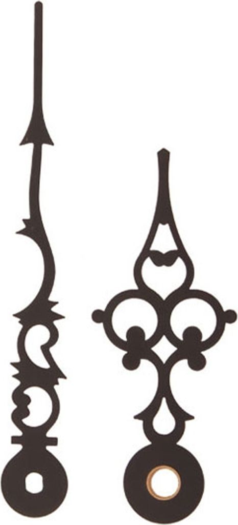 SELVA Zeigerpaar Euronorm Antik schwarz Minutenzeiger-L:69/47mm