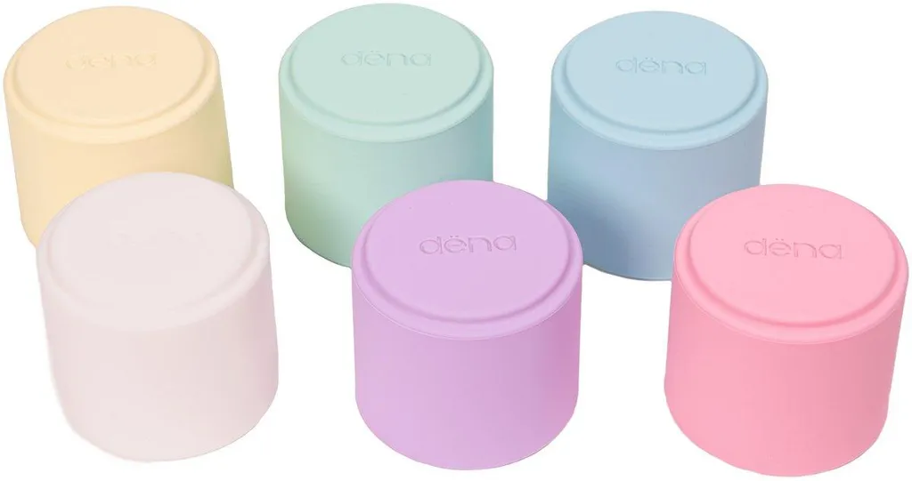 Gobelets empilables Dena Pastel pour l'éveil sensoriel et le bain