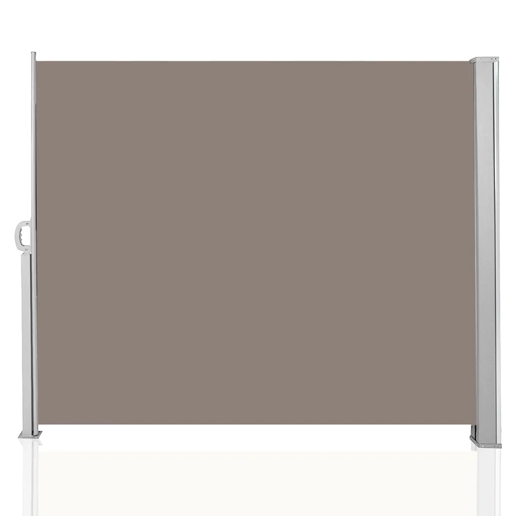 EINFEBEN Tenda Laterale Alluminio 160x300cm Marrone | Anti-Vento e UV