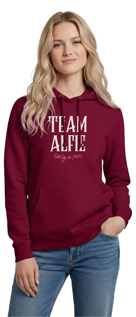 Spreadshirt Emily In Paris Team Alfie Damen Hoodie, XL, Bordeaux