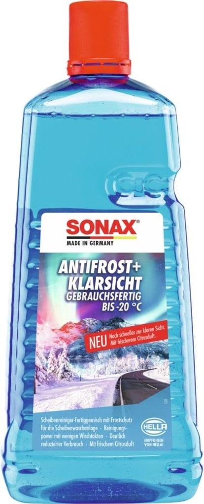 SONAX 03325410 Antifreeze + clear view Scheibenfrostschutz Flasche 2L