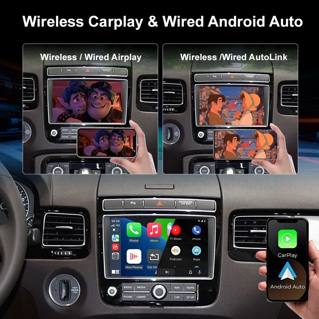 Interface Navigation Waze et Spotify sur RNS850 via CarPlay Sans Fil - 2