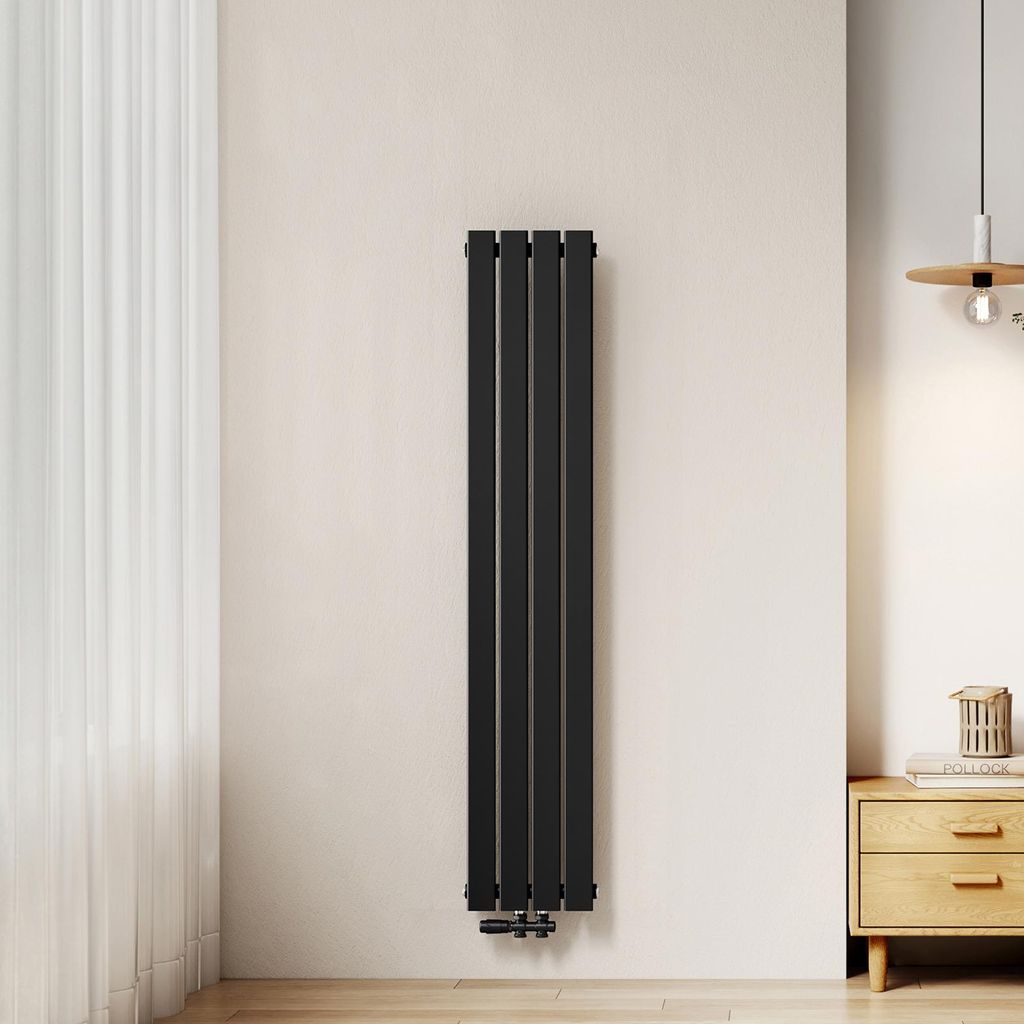 Radiateur plat EMKE, dimensions 160 x 30,4 cm, à une seule Image du produit 