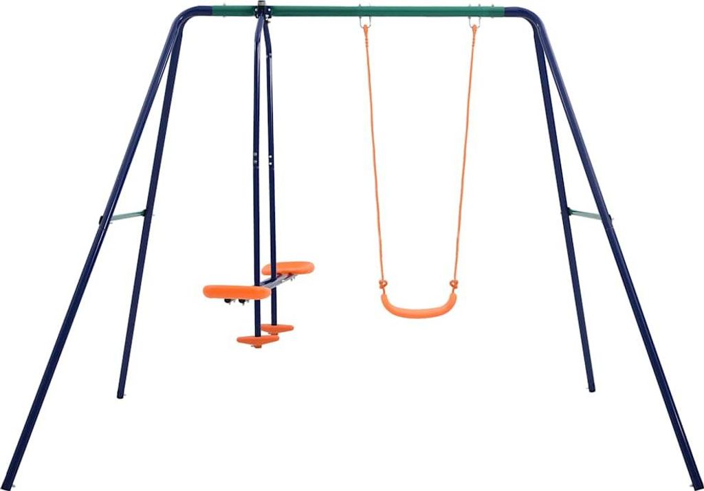 vidaXL Schaukelset mit 3 Sitzen Stahl