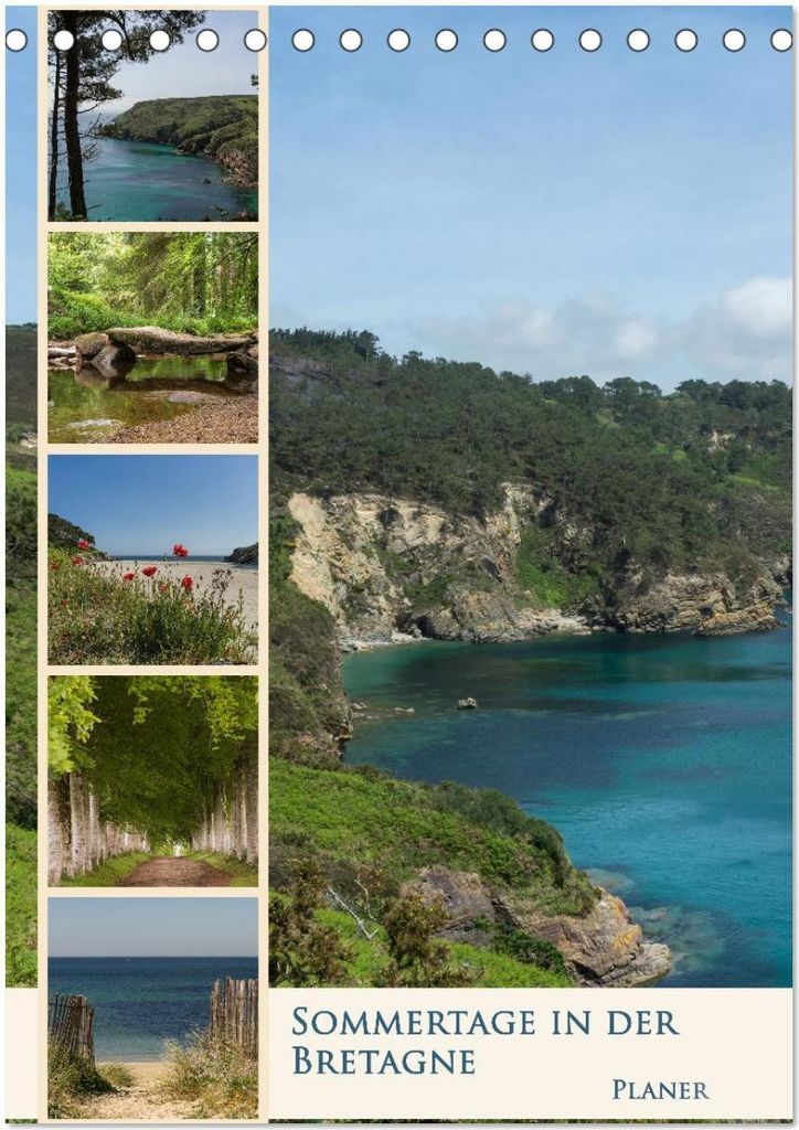 Sommertage in der Bretagne (Tischkalender 2026 DIN A5 hoch), CALVENDO Monatskalender