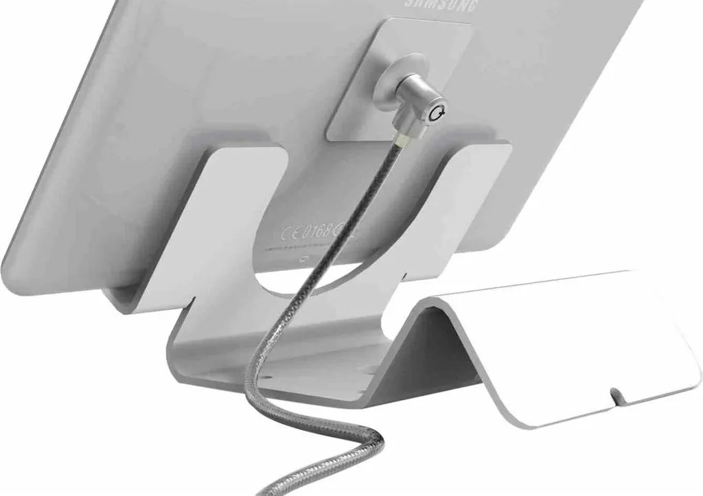 Support tablette universel blanc pour exposition et borne interactive - 6