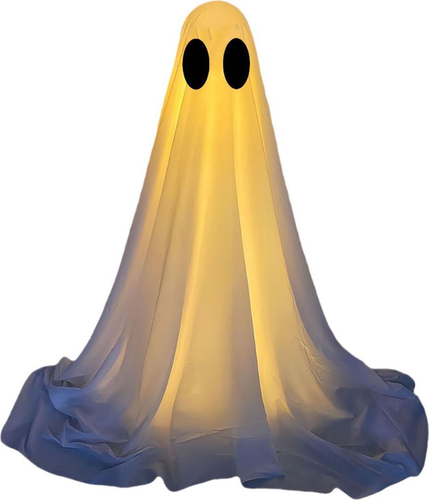 Halloween-Dekorationen für den Außenbereich, gruseliges Geister-Dekor mit Lichterketten, Veranda, Hof-Ornamente, Spukhaus-Zubehör