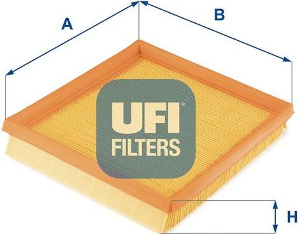 UFI 30.713.00 Luftfilter OE 04E129620A kompatibel mit Toledo, Fabia, Octavia, Yeti, Caddy, Golf Sportsvan, Golf VII, Polo 6R