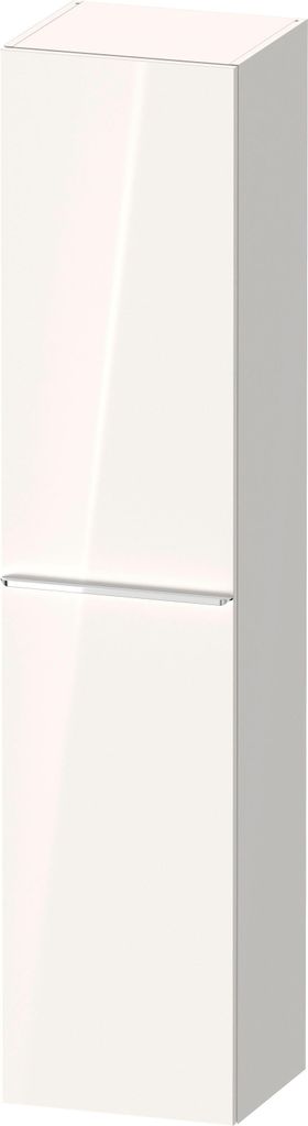 Duravit D-Neo Hochschrank, 400x1760x360mm, eine Tür, Türanschlag Rechts, 5 Glasfachböden, Griff chrom, DE1328R10220000