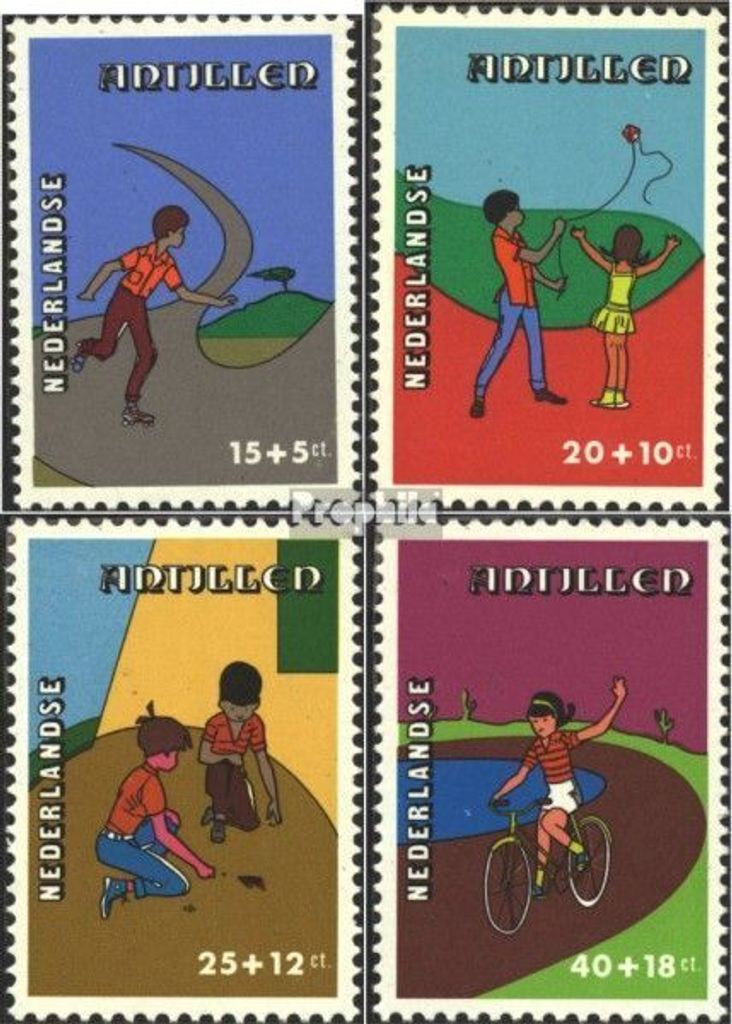 Briefmarken Niederländische Antillen 1978 Mi 374-377 (kompl.Ausg.) postfrisch Jugend