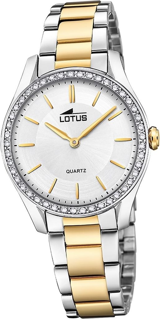Lotus Edelstahl Damen Uhr Armbanduhr silbergold Luxus Elegant Classic D2UL18797/1