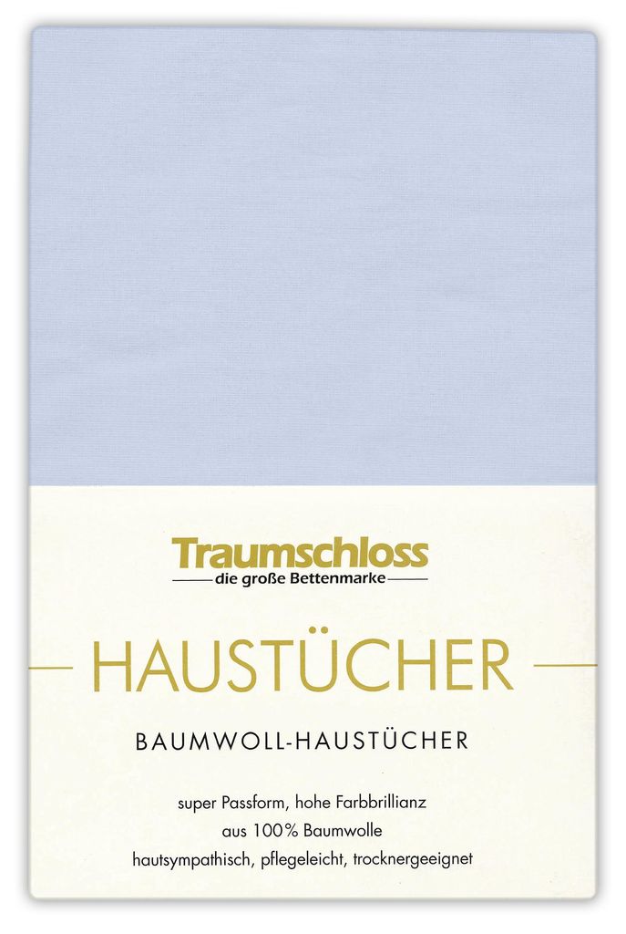 Traumschloss Betttuch Haustuch 150 x 250 cm hellblau aus Produktbild 