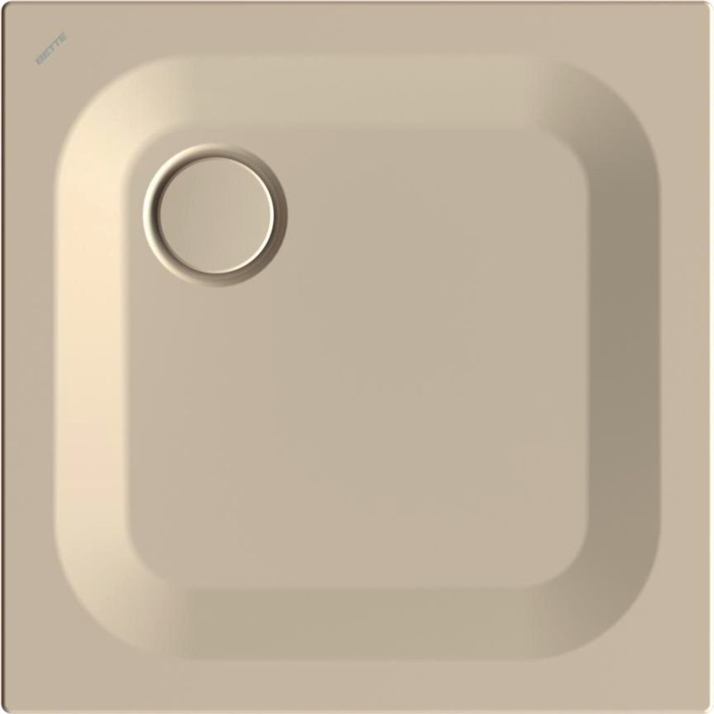 BetteUltra Rechteck-Duschwanne mit Minimum-Wannenträger und BetteAntirutsch Pro, 700x700x25mm, 5719-422AE,T1