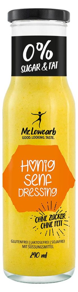 Mr. Lowcarb Dressing miel-moutarde (pot 240ml) Image du produit 