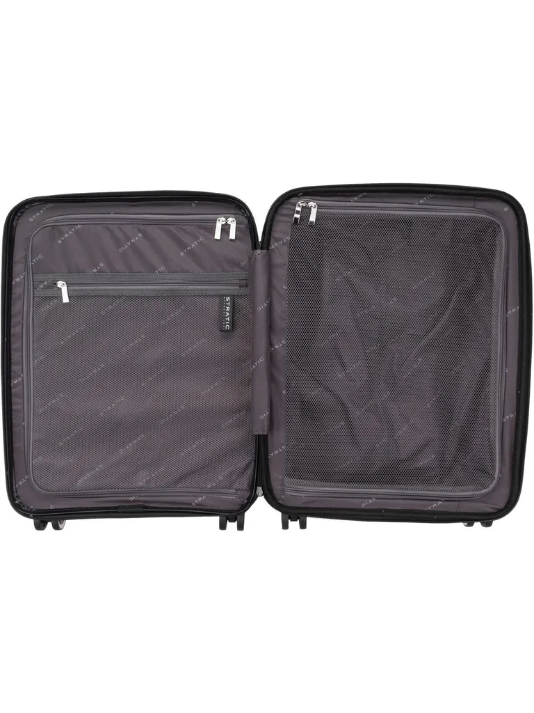 Valise cabine Stratic Straw + EXP TSA Rose 55cm extensible rigide - 19