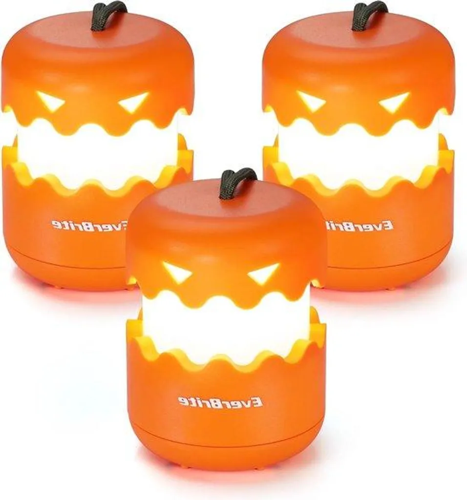 Guirlande lumineuse d'Halloween portable 3 pièces avec 9 piles AAA