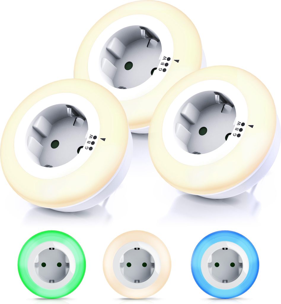 Brandson LED Luce notturna e di orientamento con presa di Immagine del prodotto 