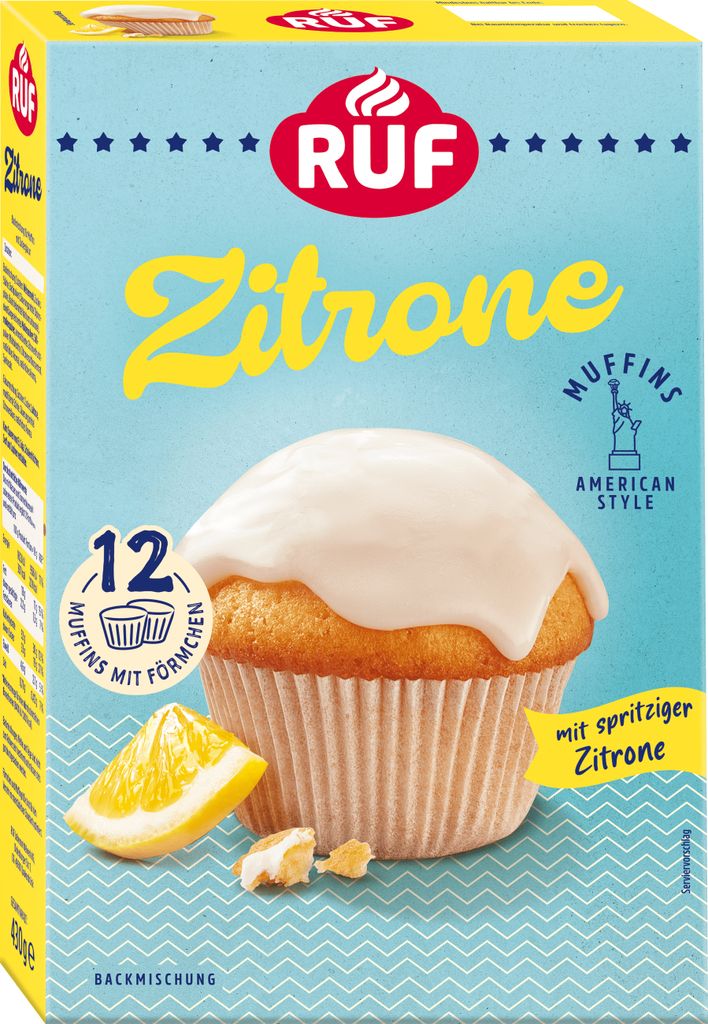 RUF Muffins Zitrone Backmischung Produktbild 