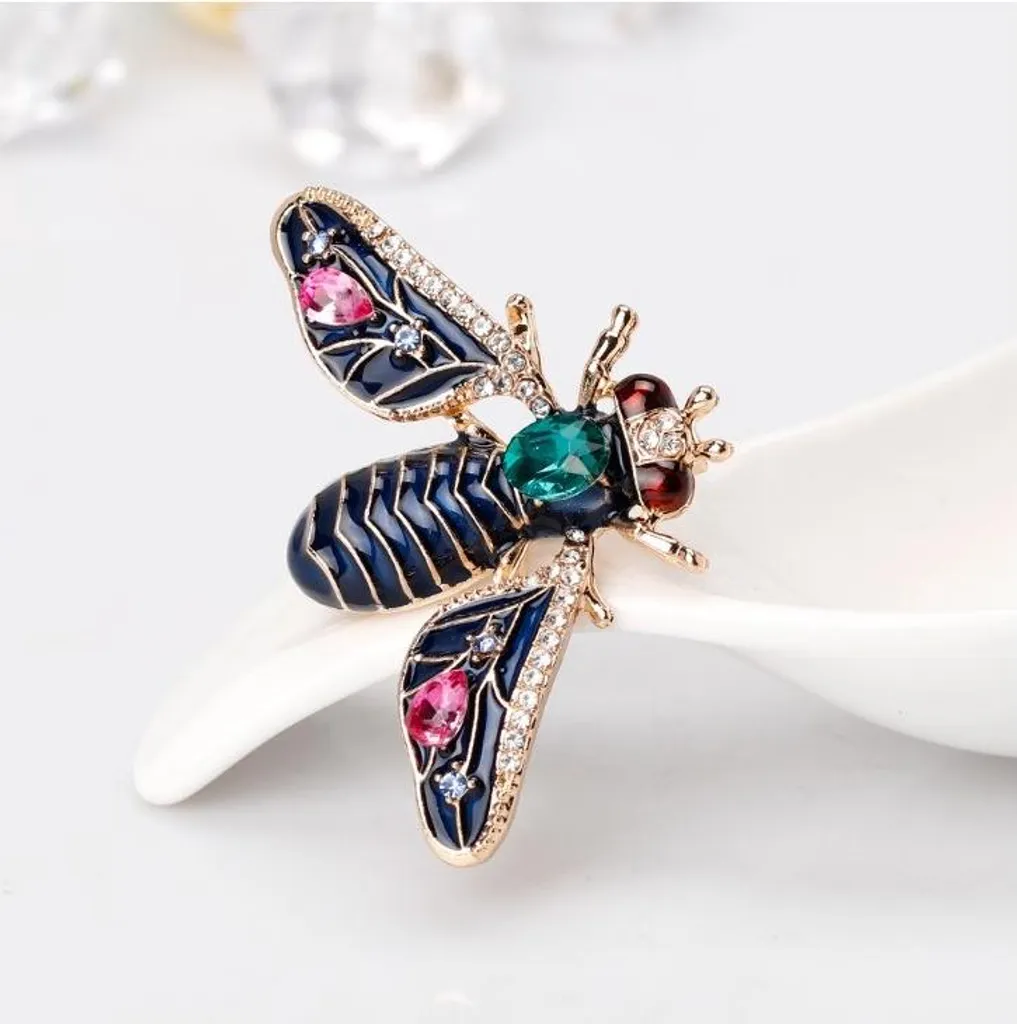 Spilla BZ44 Cristalli Insetto - Accessorio Fashion 2026 Must-Have - 2