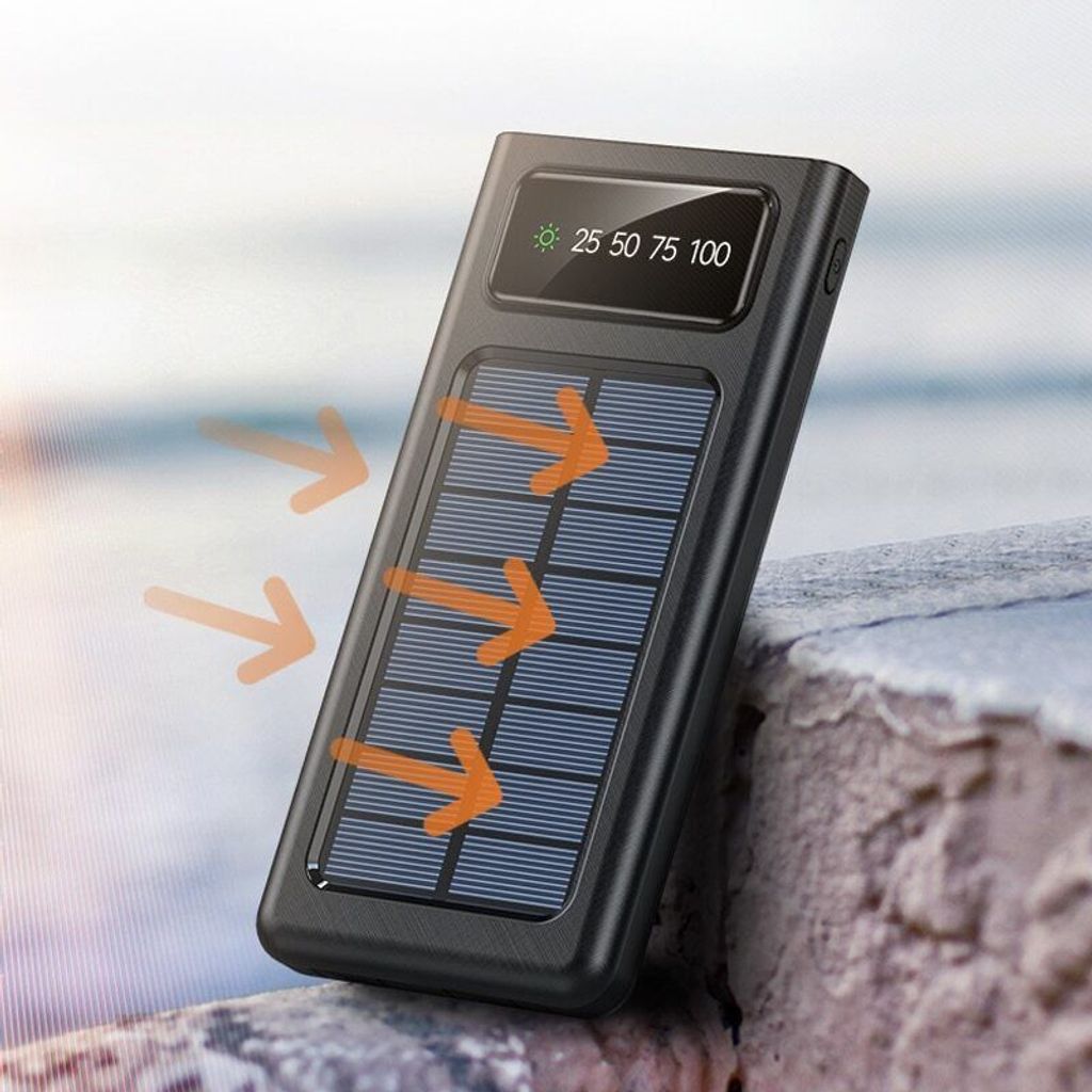 SettySolar-Powerbank mit integriertem USB microUSB USB-C Produktbild 4