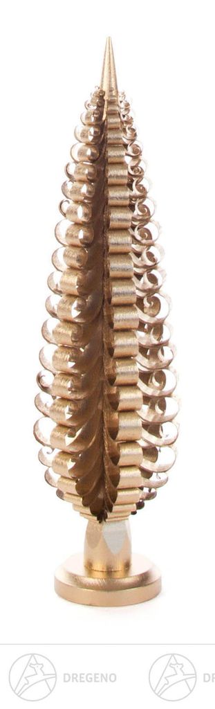 Spanbaum vergoldet (20cm) von Dregeno Seiffen