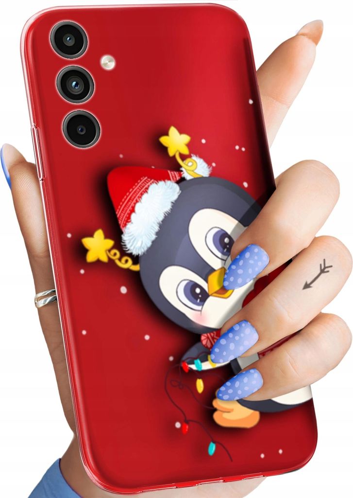 BEDRUCKTE HÜLLEN für SAMSUNG GALAXY A15 HANDYHÜLLEN HANDY SCHUTZ HÜLLE CASE SILIKON MUSTER WEIHNACHTEN SANTA CLAUS CHRISTMAS