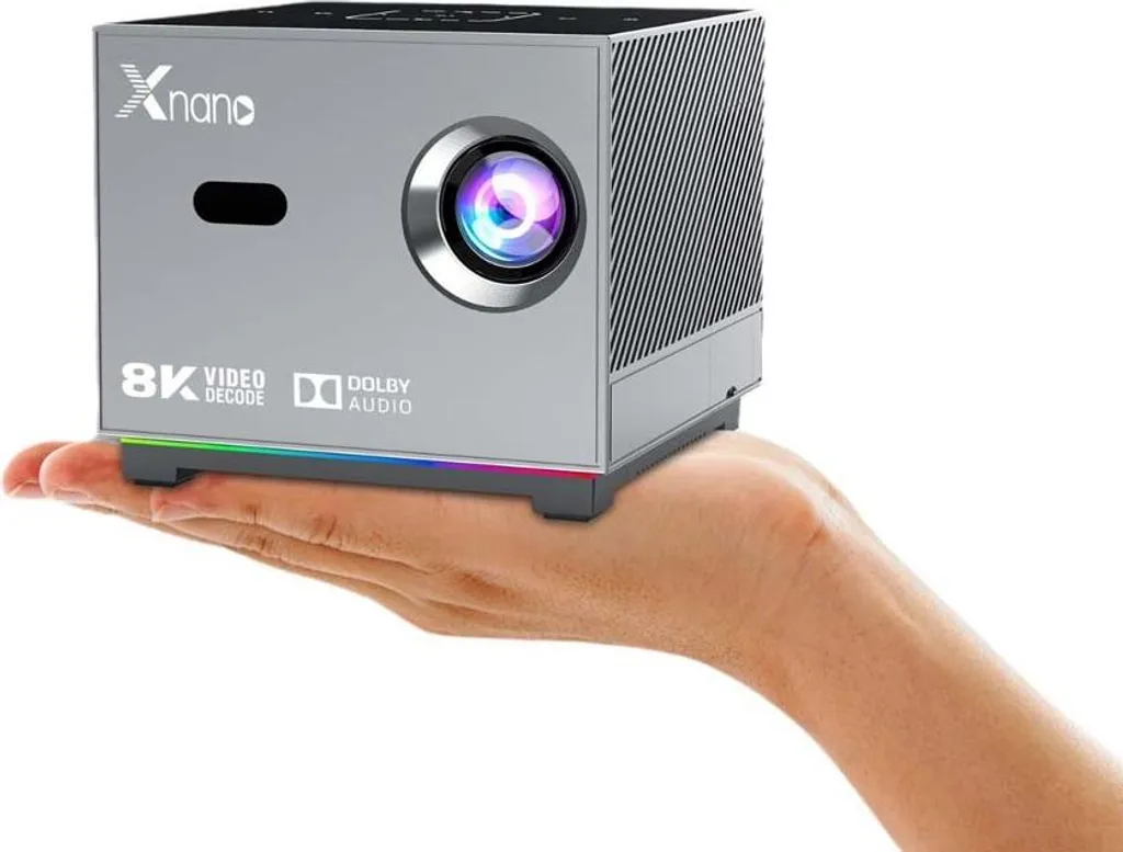 Vidéoprojecteur LED 4K Argenté INF X3 avec Ambiance Lumineuse Intégrée