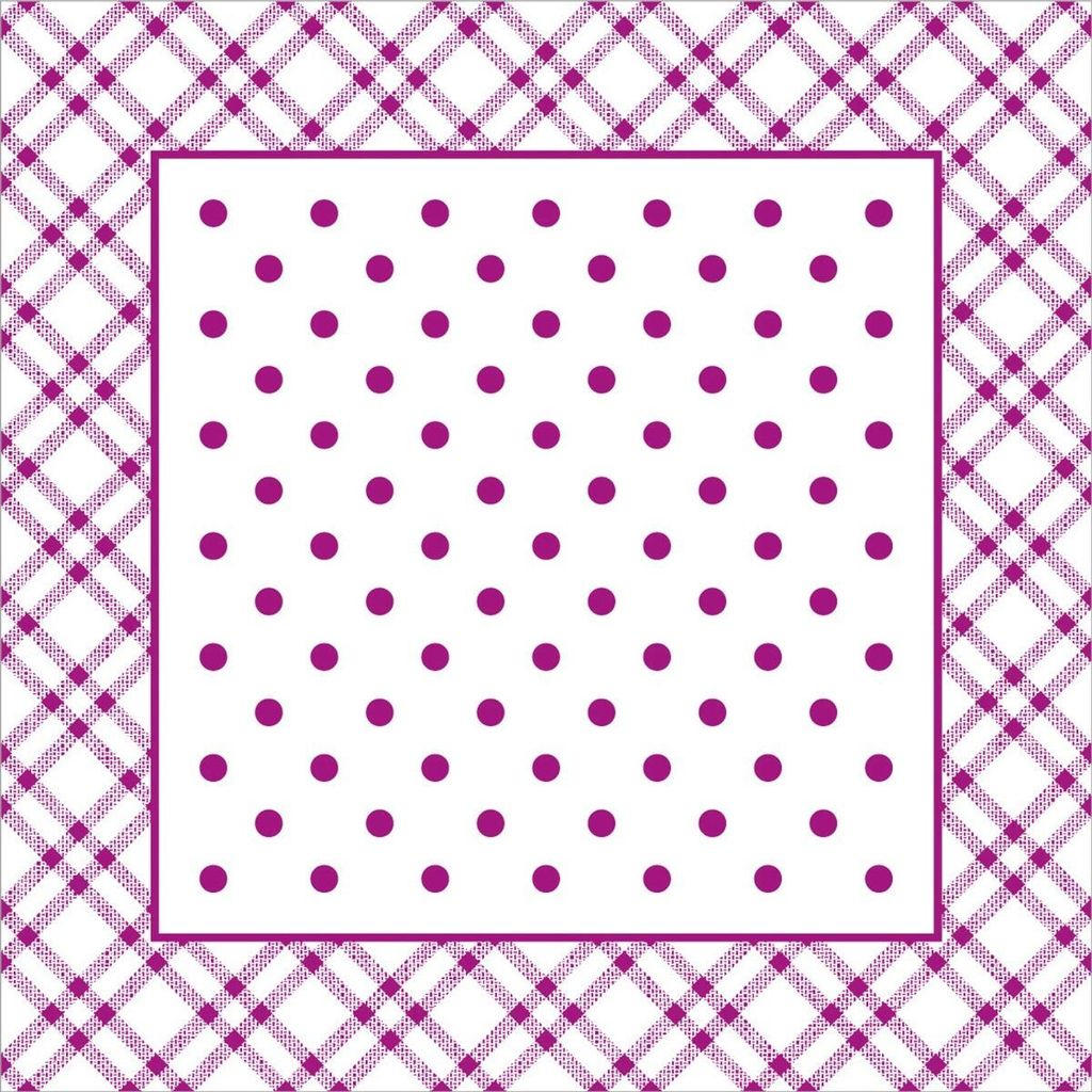 Deckchen Antonia in Beere, Tissue mit Folienbeschichtung, 95 x 95 mm, 250 Stück - Mank
