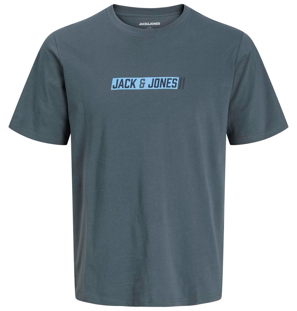 Jack&Jones Übergrößen T-Shirt graublau JJMUNK