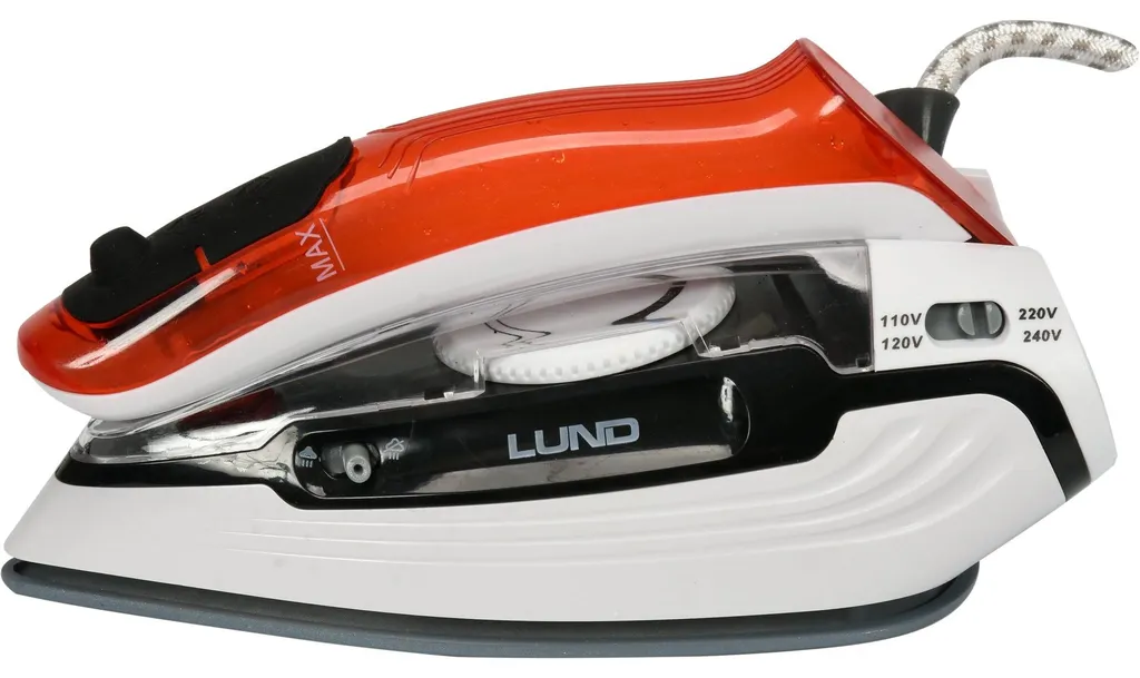 Fer à repasser de voyage compact anti-faux plis, 1100W bi-tension