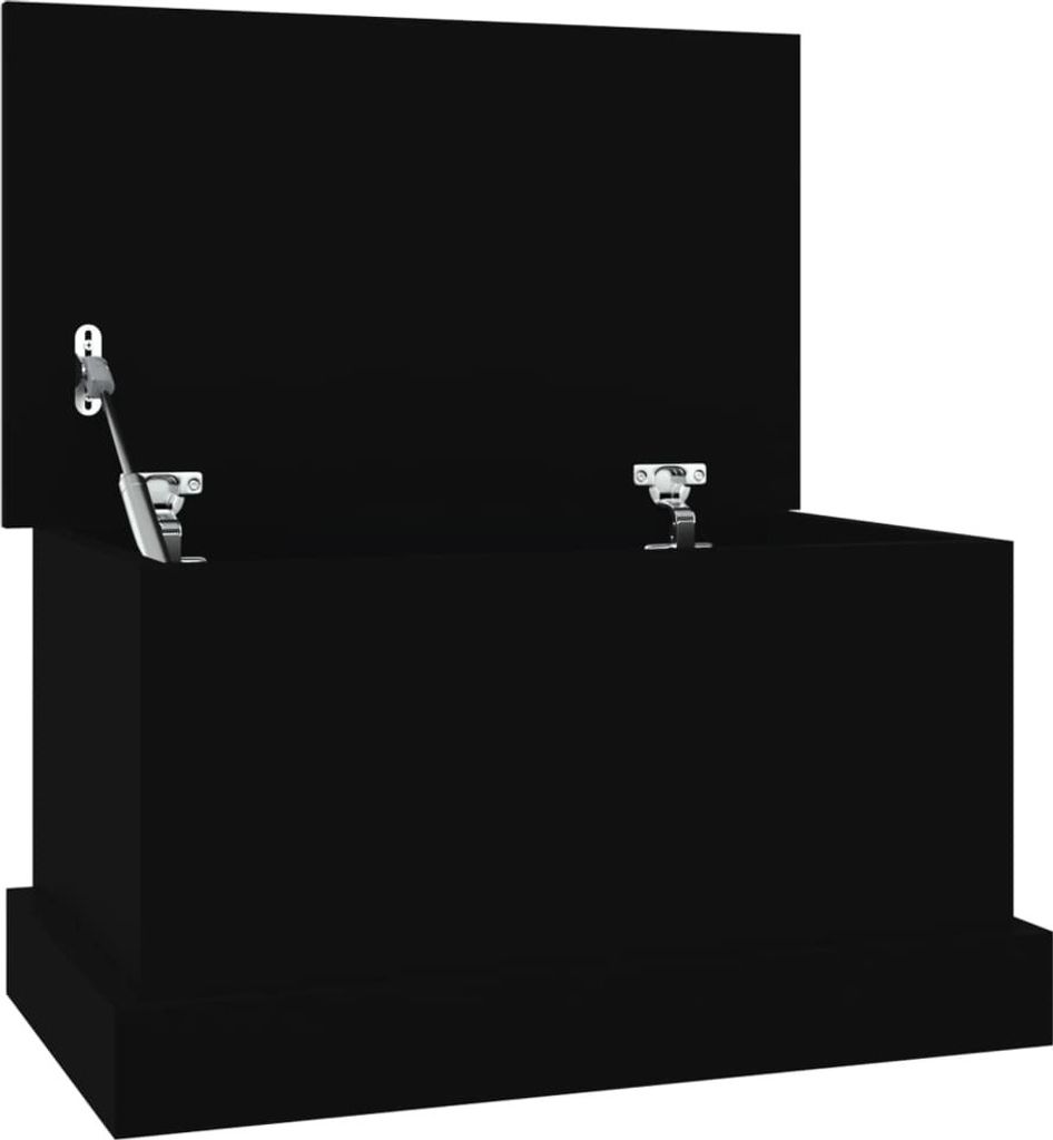 Truhe Schwarz 50x30x28 cm Holzwerkstoff