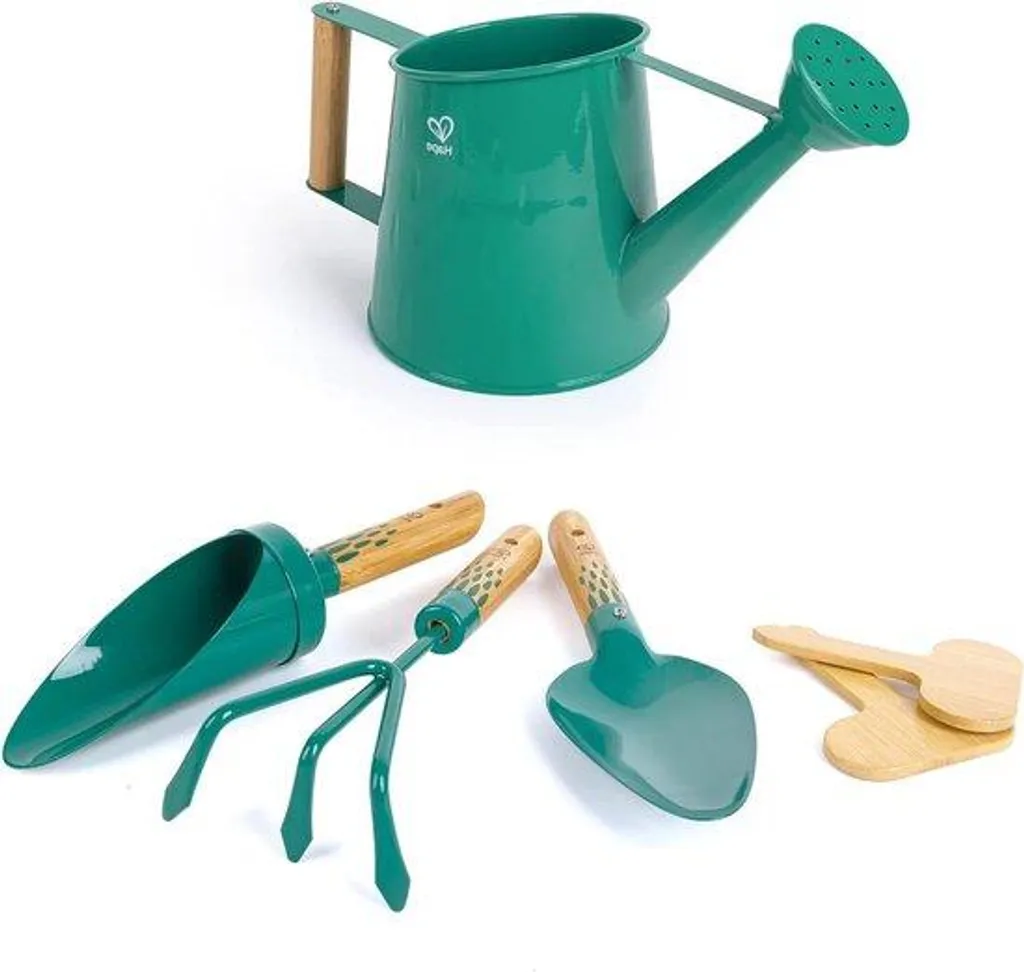 Kit jardinage enfant avec arrosoir bêche râteau pelle dès 4 ans
