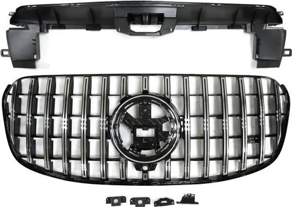 Grille de calandre Mercedes GLS X167 Facelift look Panamericana chrome
