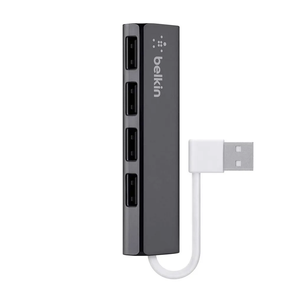 Belkin Hub USB 2.0 Slim 4 Porte Nero - Espansione USB Passiva Affidabile