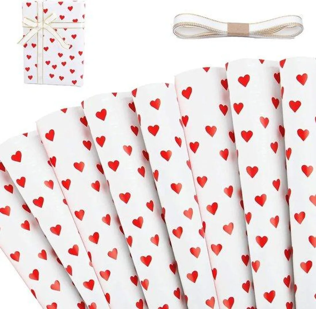 Emballage Cadeau 8 Feuilles 50x70 cm - Papier Opaque Haute Résistance