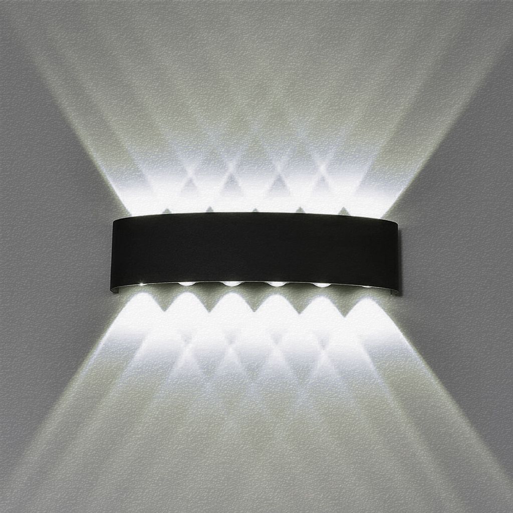 Schwarz LED Wandleuchten Strahler Moderne