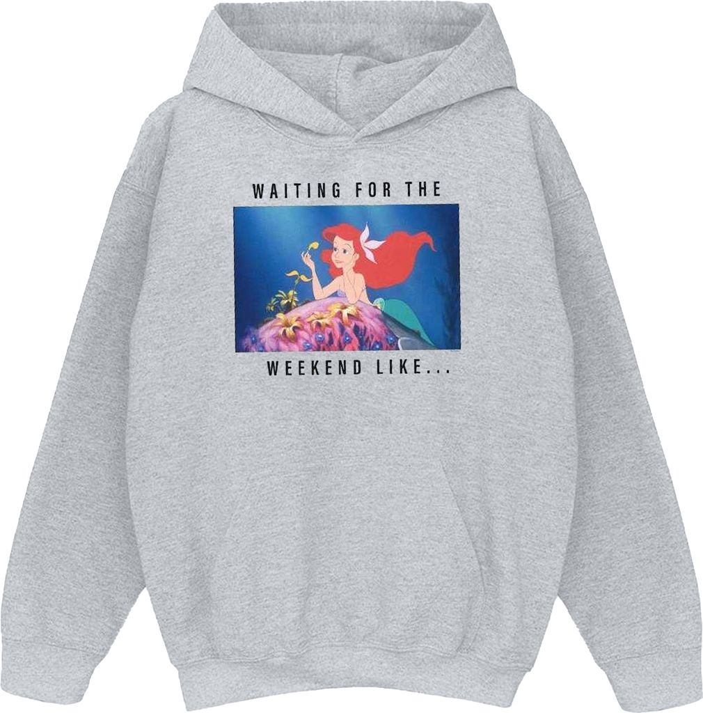 Disney Princess - "Waiting For The Weekend" Kapuzenpullover für Mädchen BI11673 (152-158) (Grau)