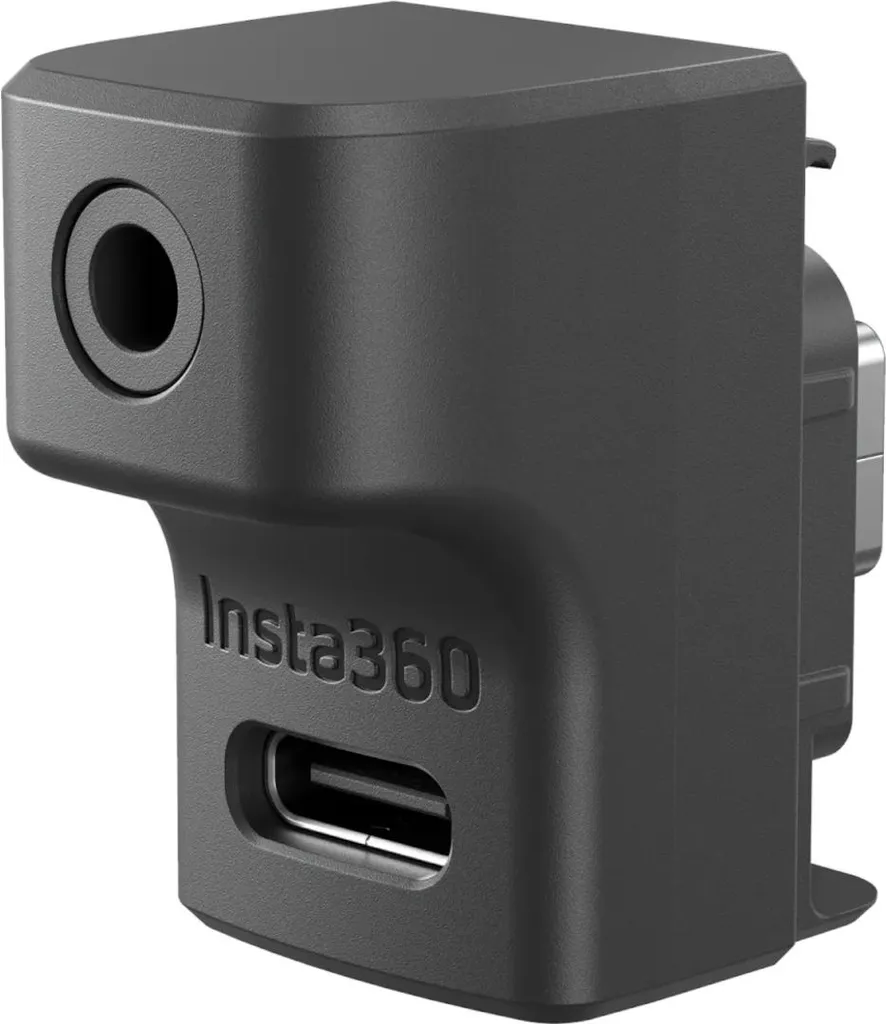 Adattatore Microfono Insta360 Ace Pro 2/Ace Pro: Audio Pro e Ricarica