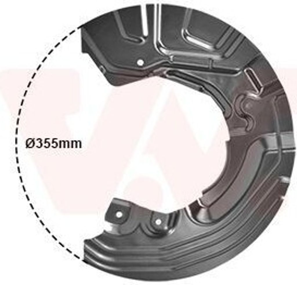 VAN WEZEL Spritzblech Bremsscheibe für BMW 3 Touring (E91) Vorne Rechts 0628372 Ankerblech