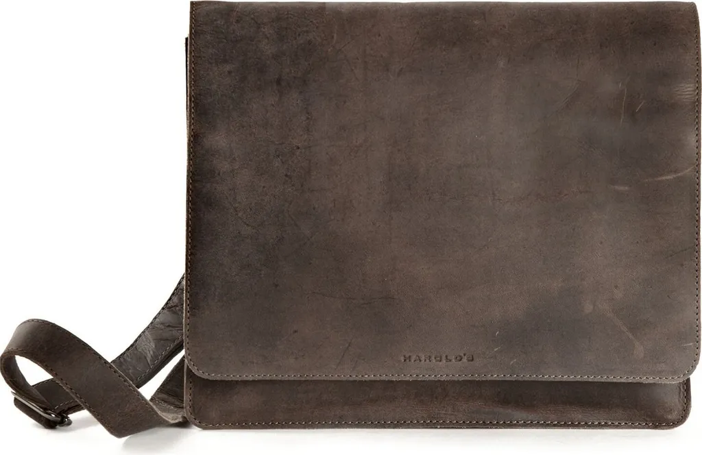 Besace cuir travail et loisirs sac à épaule messenger taupe pour homme