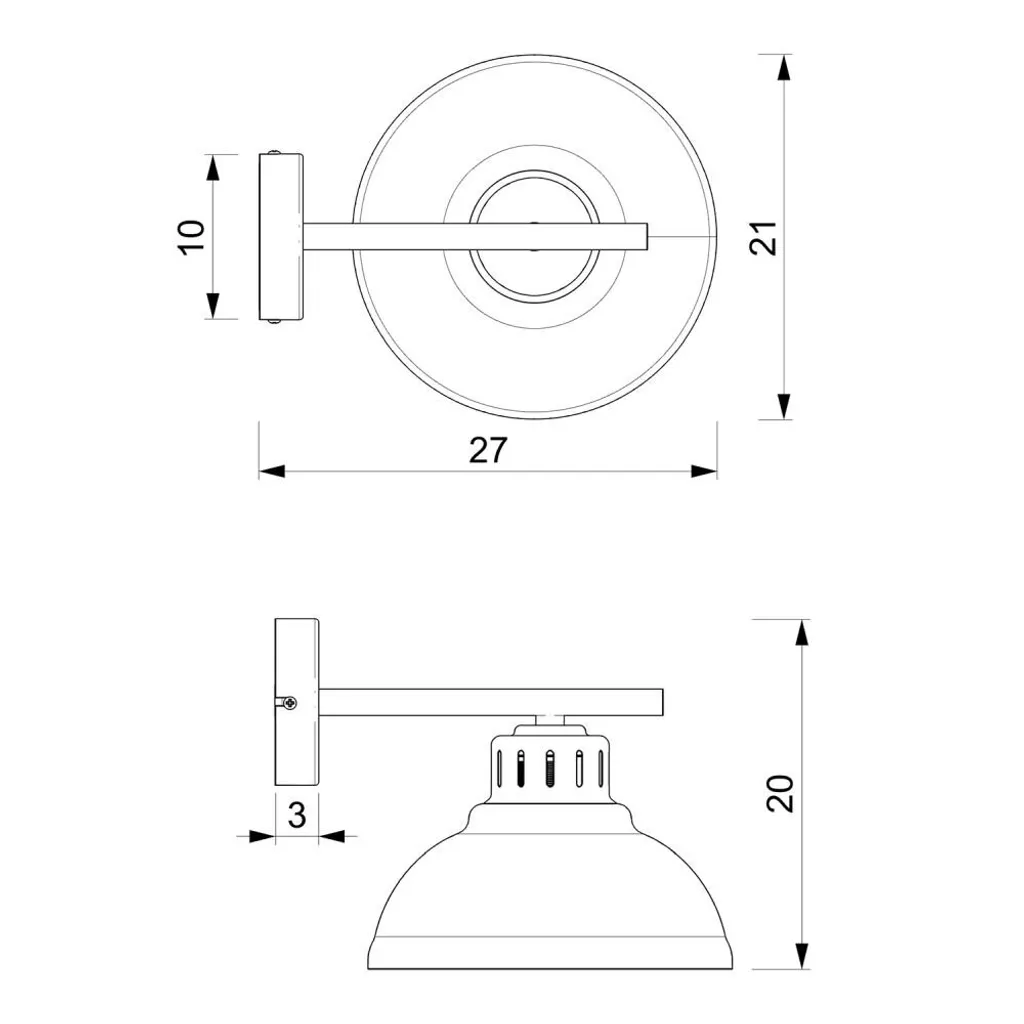 Applique murale noire Sven Loft Industry pour décorer une chambre ado - 6