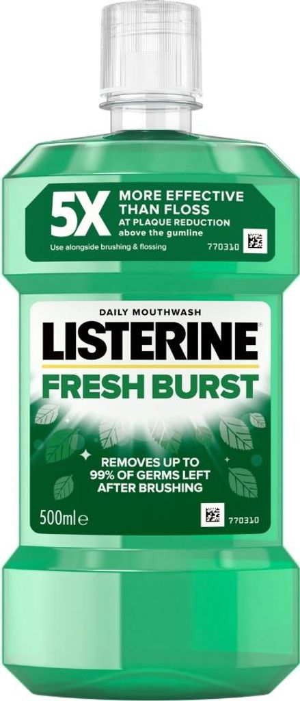 Listerine - Mundwasser - Fresh Burst - Starke Zähne - 500 ml - 1 Stück