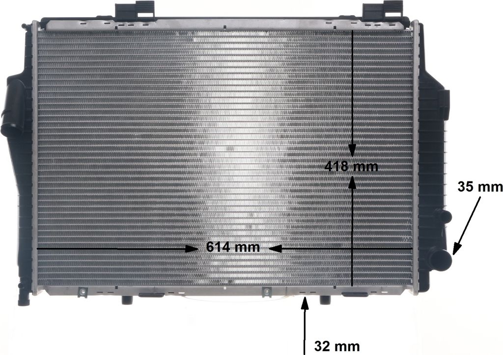 MAHLE CR 307 000S Kühler Wasserkühler Motorkühler passend für MERCEDES-BENZ C-Klasse Limousine (W202) SLK (R170) CLK (C208) C-Klasse T-modell (...