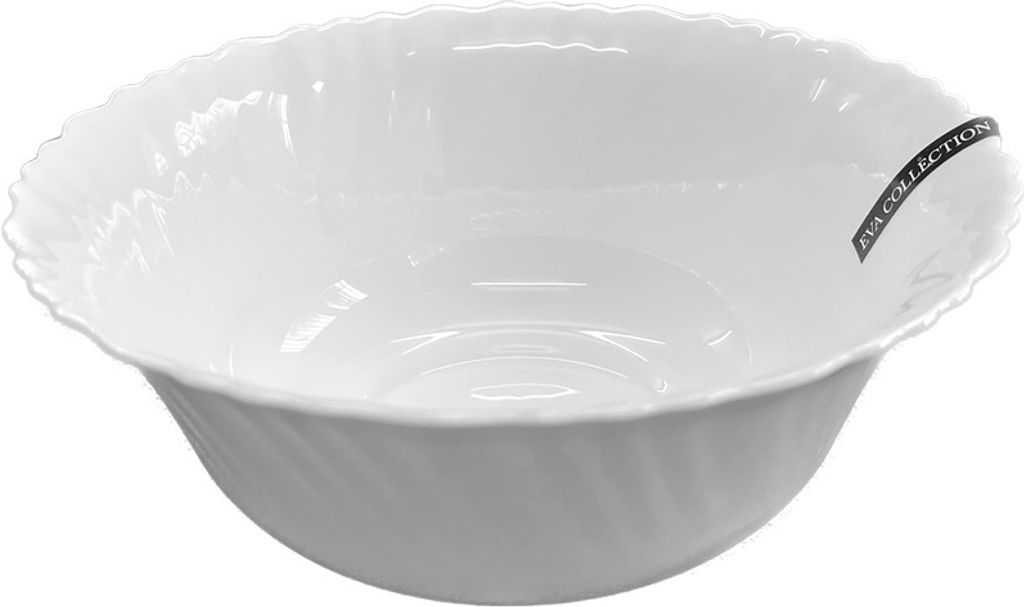 Miska na sałatkę, szkło hartowane, biała, Gastro, Eva 15 cm Zdjęcie produktu 