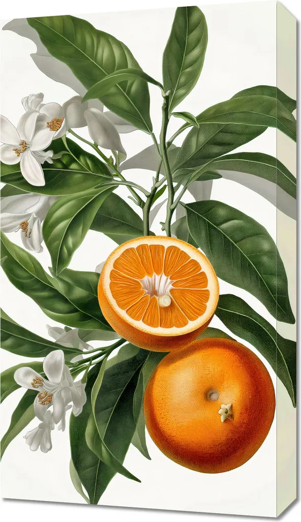Tableau Maturité des oranges 40x70 cm - Impression HD Couleurs Vives