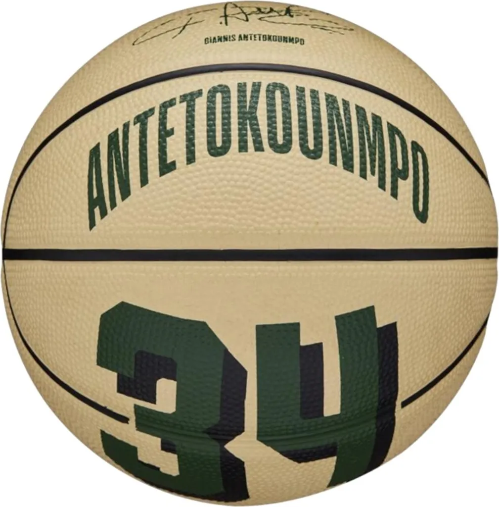 Ballon de Basket Wilson NBA Mini Giannis Antetokounmpo pour Panier Intérieur